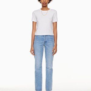Aritzia Denim Forum Arlo High Rise Straight Leg Jean 30L Size 26